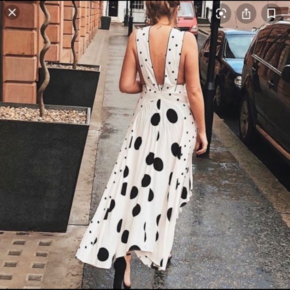 MIX SPOTTED MIDI DRESS - A BLOGGER FAV! - Picture 2 of 10